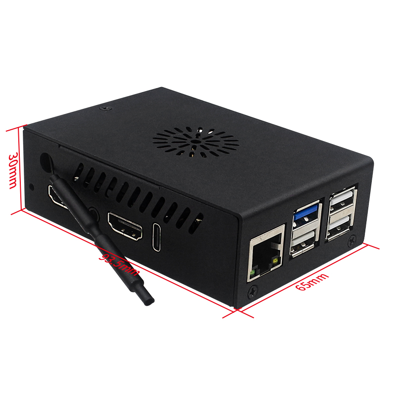 Orange Pi 5 Max Case with Fan  - Pi 5 Case recension och pris