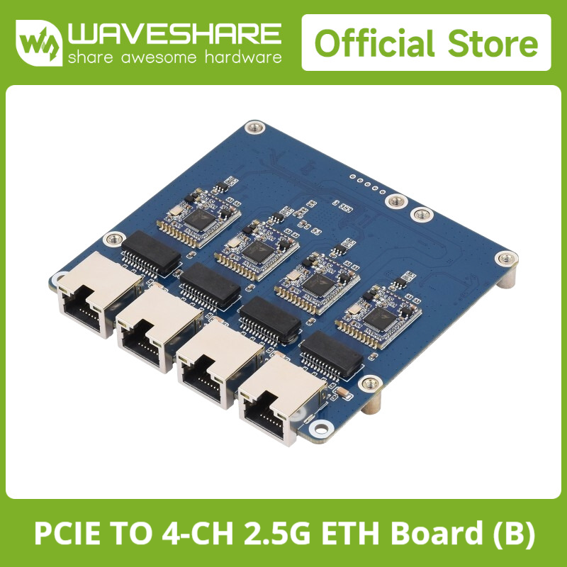 Waveshare PCIe TO 4-Ch Gigabit - Raspberry Pi 4 recension och pris