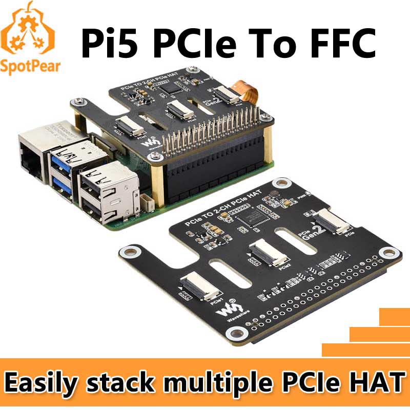 Raspberry Pi 5 PCIe to 2-CH PC - Pi Cooler recension och pris