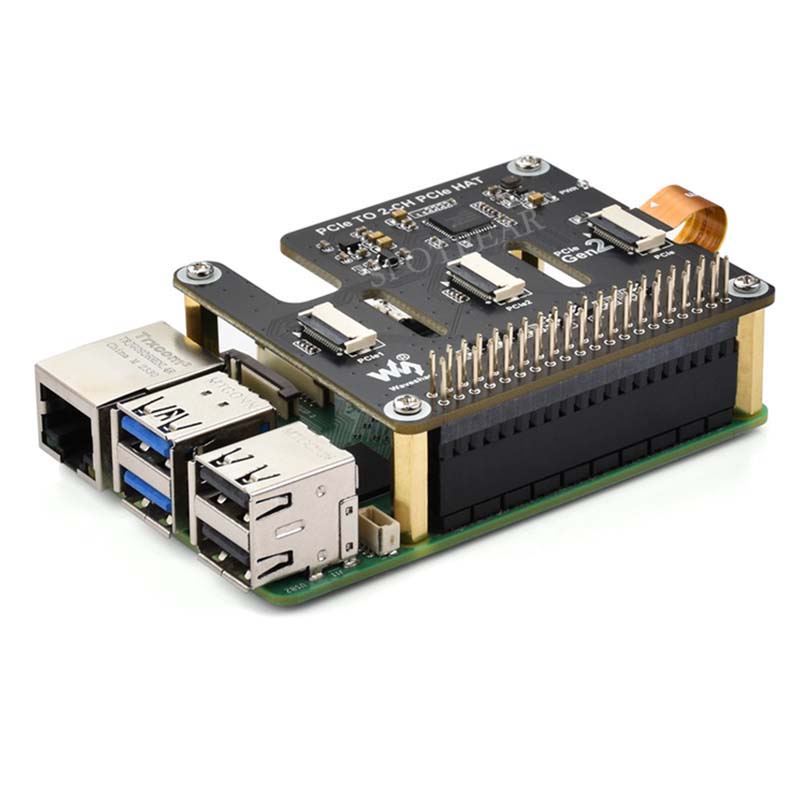 Raspberry Pi 5 PCIe to 2-CH PC - Pi Cooler recension och pris