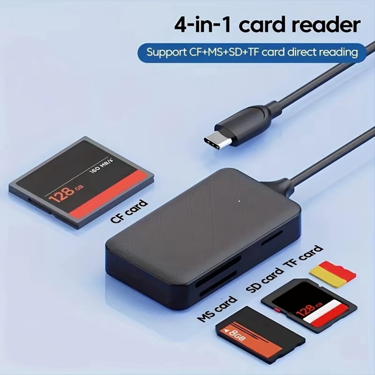 (A60I] 4-in-1 Card Reader Type - Micro Sd Card recension och pris