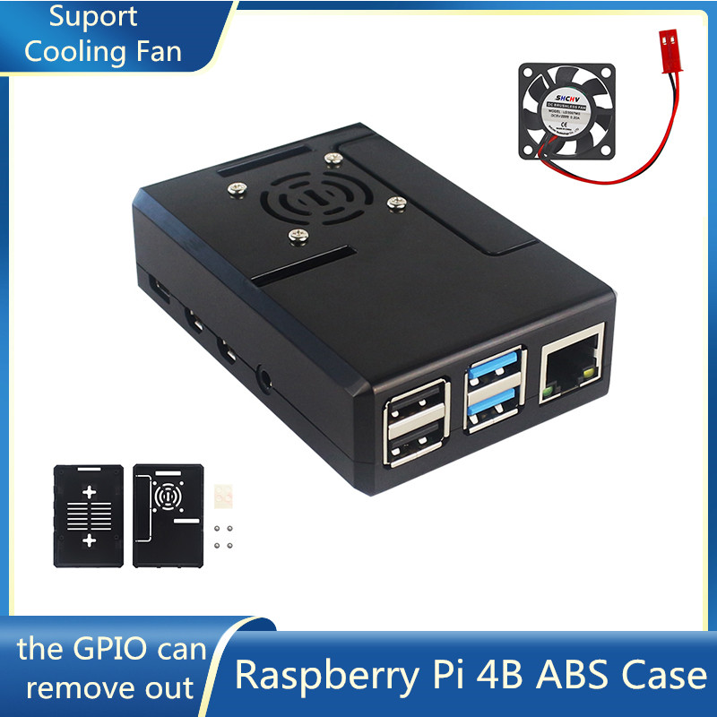 Raspberry Pi ABS Case Black Pl - Pi Cooler recension och pris