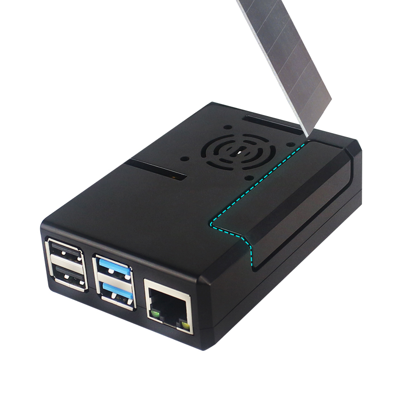 Raspberry Pi ABS Case Black Pl - Pi Cooler recension och pris